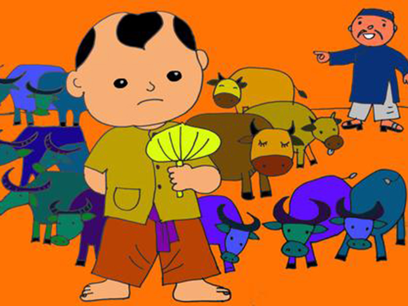 Thằng Bờm v&agrave; ph&uacute; &ocirc;ng trong ca dao